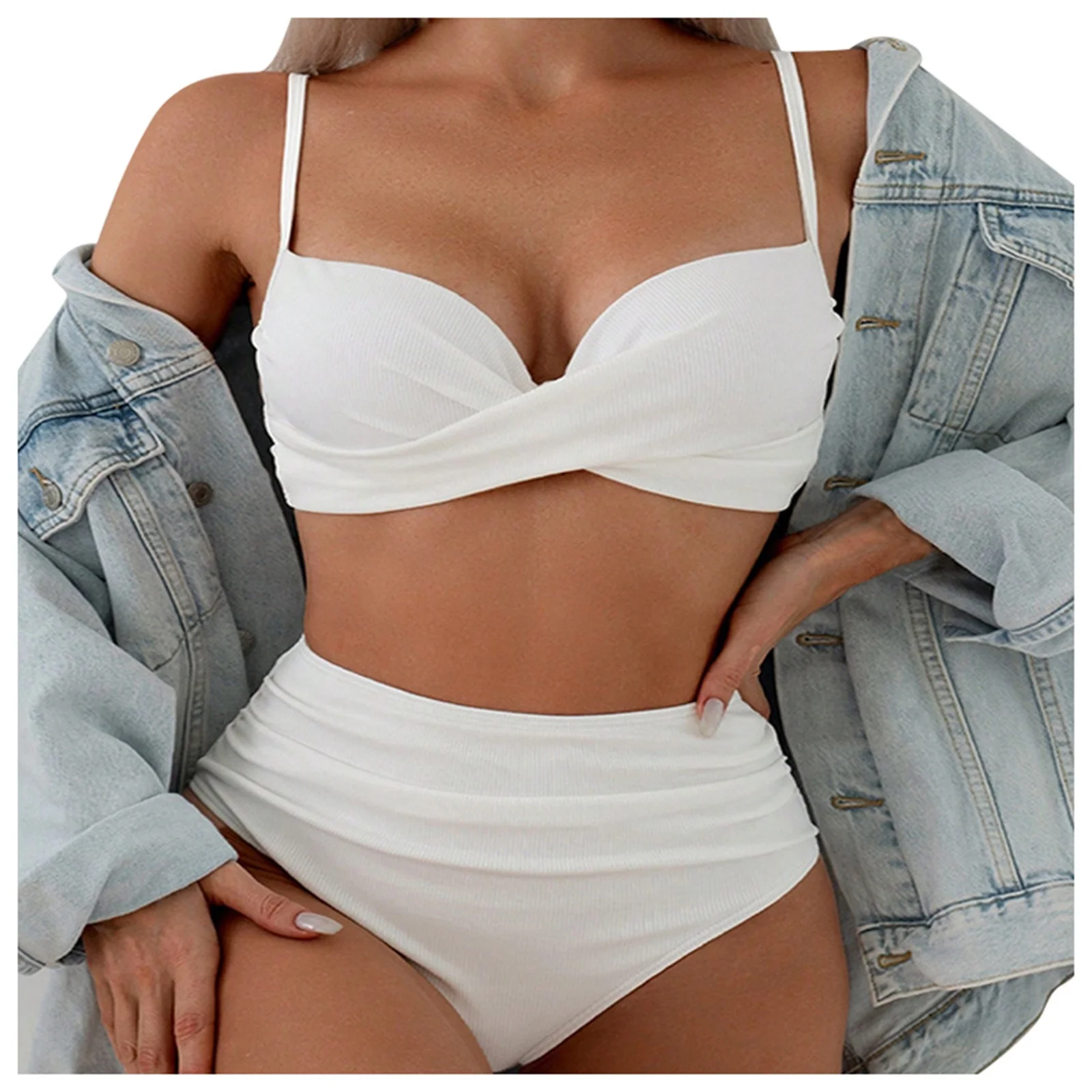 white bikini