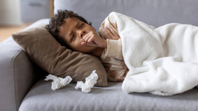 child with a cold