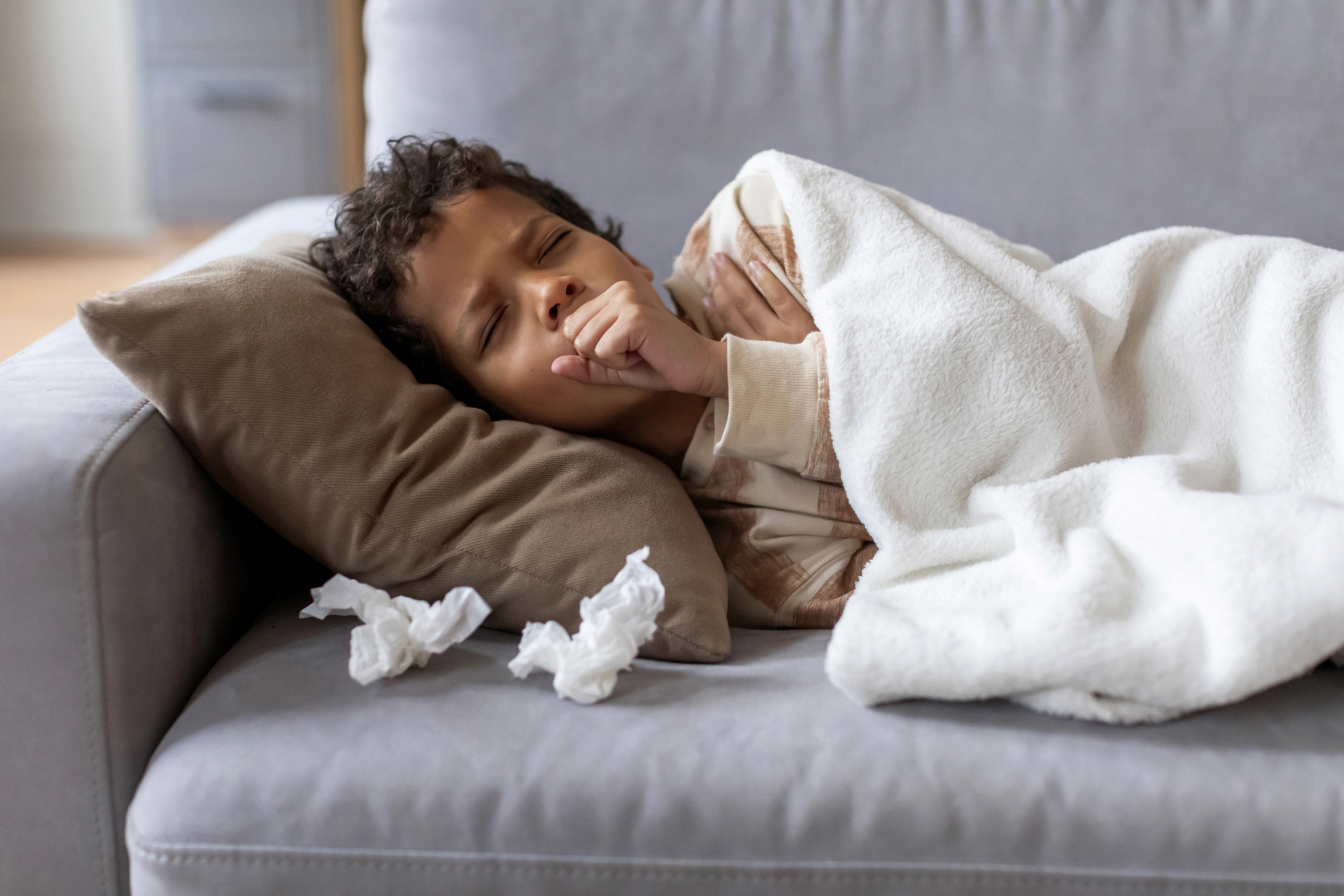 child with a cold