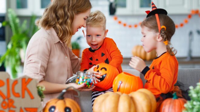 halloween candy family
