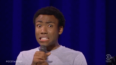 donald glover scared