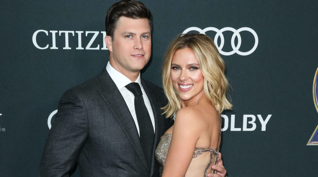 Scarlett Johansson and Colin Jost
