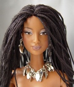 Natural hair Barbie