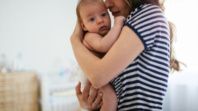 mom with baby