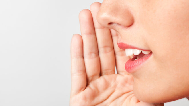 woman talking