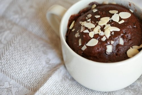 cake in mug