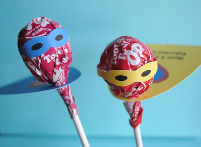 superhero valentine blowpop