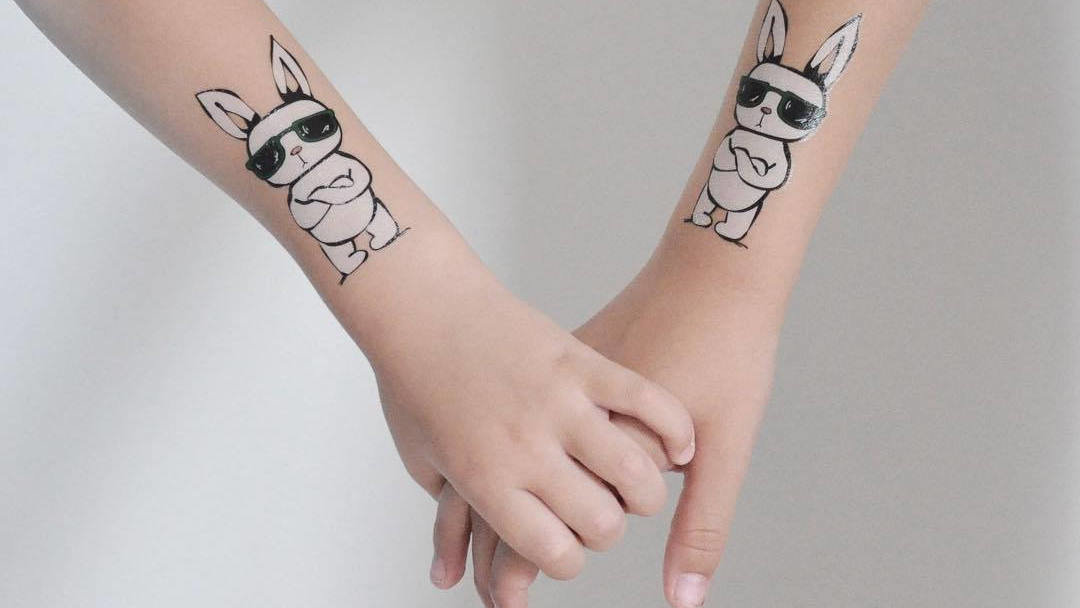 rad rabbit temporary tattoos kids