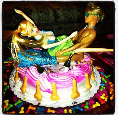 bachelorette cake