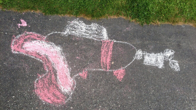 funny sidewalk chalk