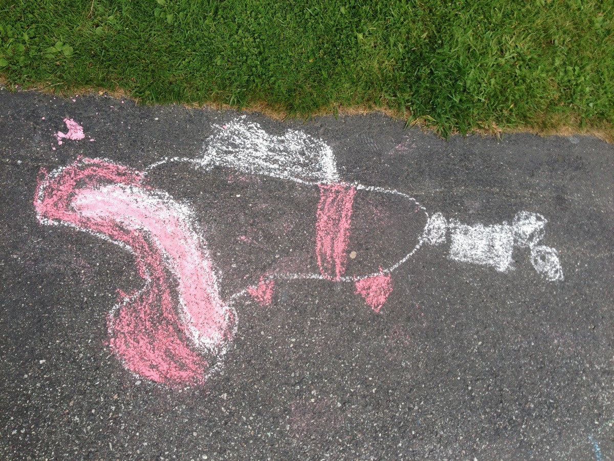 funny sidewalk chalk