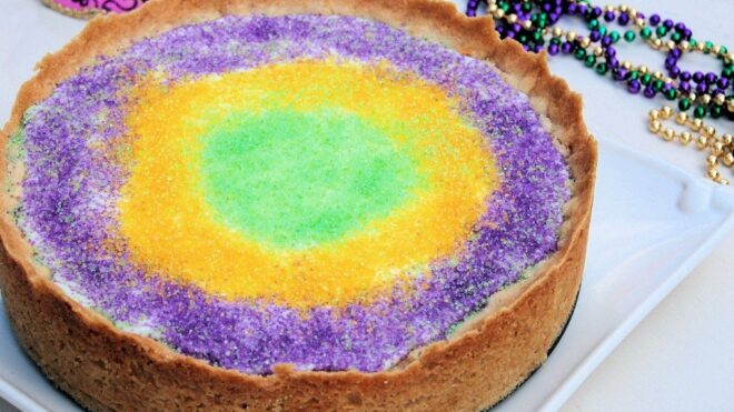 King Cake Cheesecake