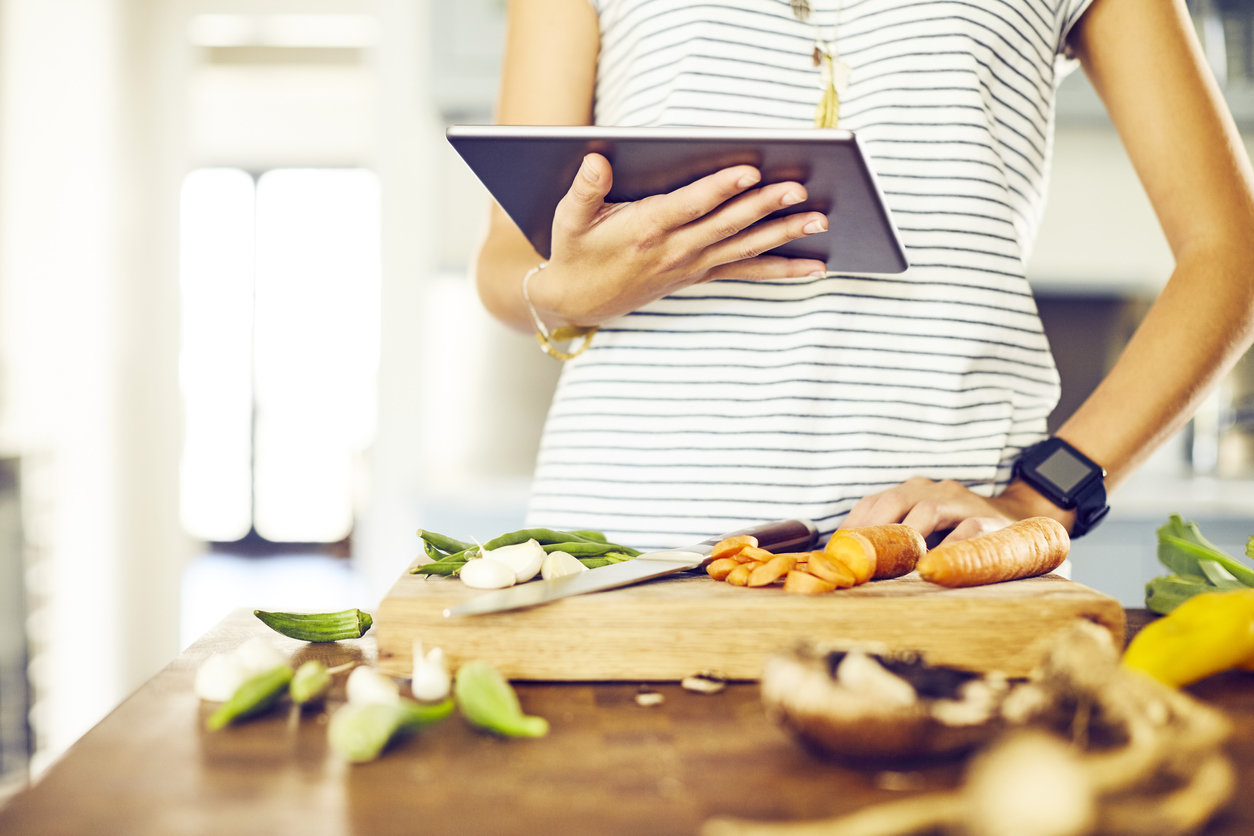 mom cooking tablet ipad