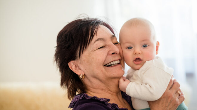 Grandma and baby