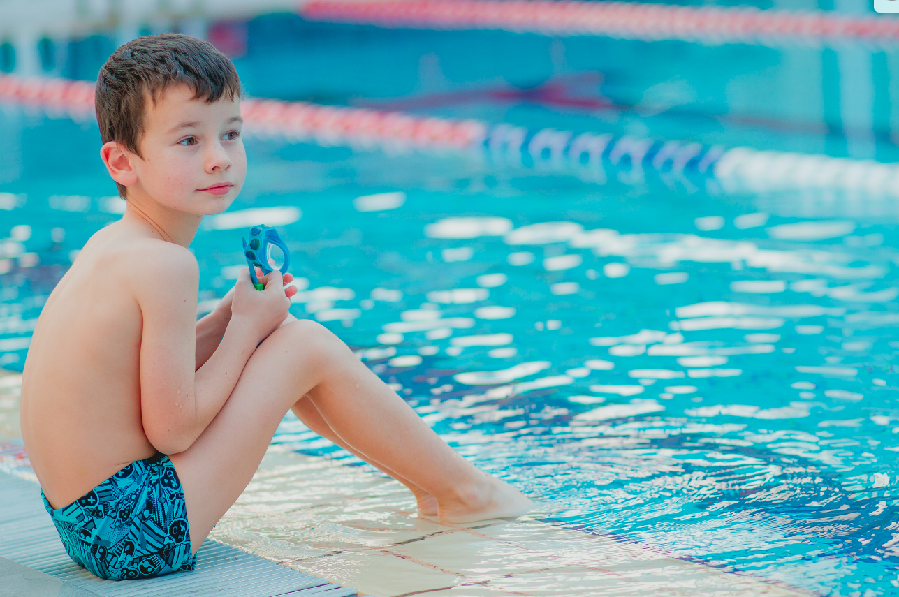 Boy at pool