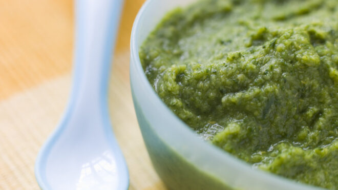 pureed baby food