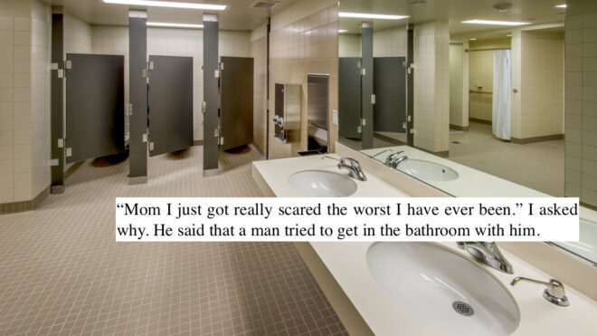 kids in public bathrooms alone