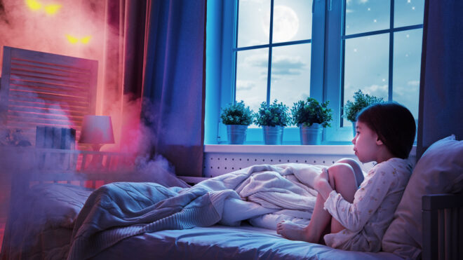 little girl in bed ghost