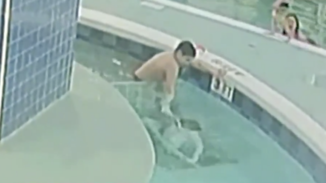 boy trapped under water for 8 minutes