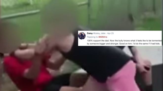 dad chokes daughter's bully