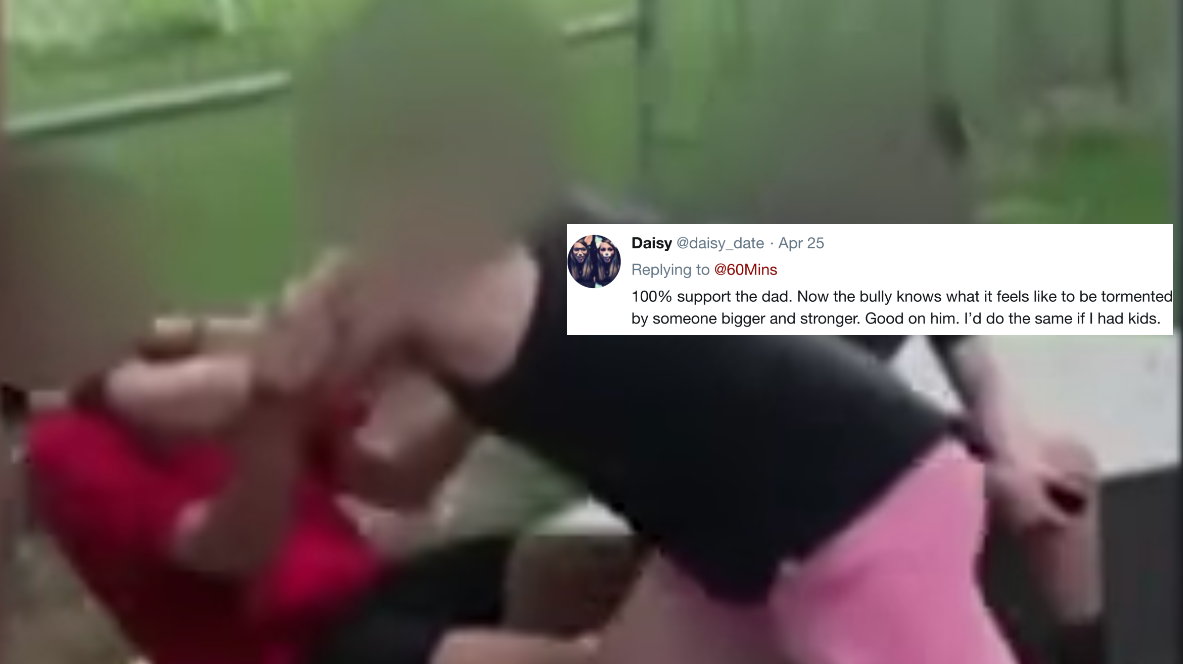 dad chokes daughter's bully