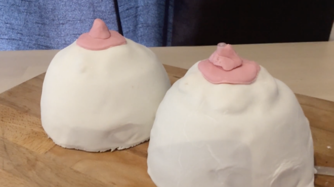 dad makes book cake that leaks