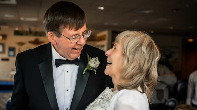 surprise wedding after 40 years married