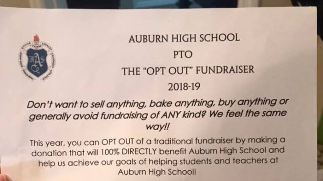 opt out fundraiser