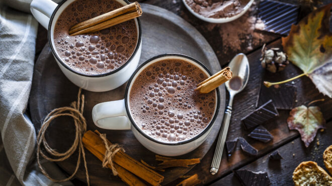 Mugs of hot chocolate