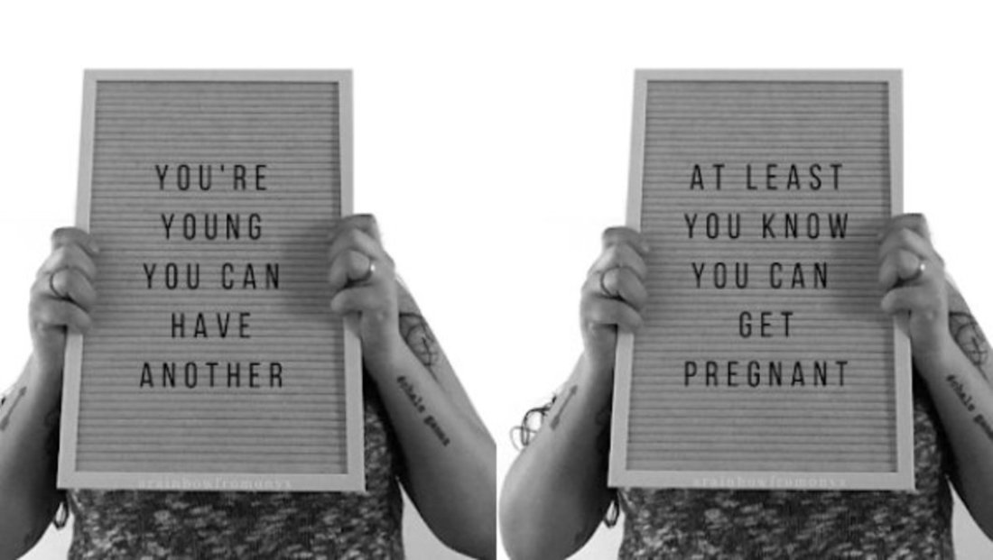 Horrible things to say to grieving parents