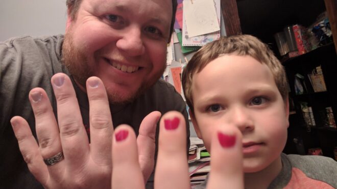 boy teased for wearing nail polish