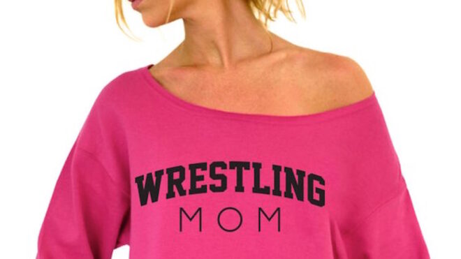 wrestling mom sweatshirt