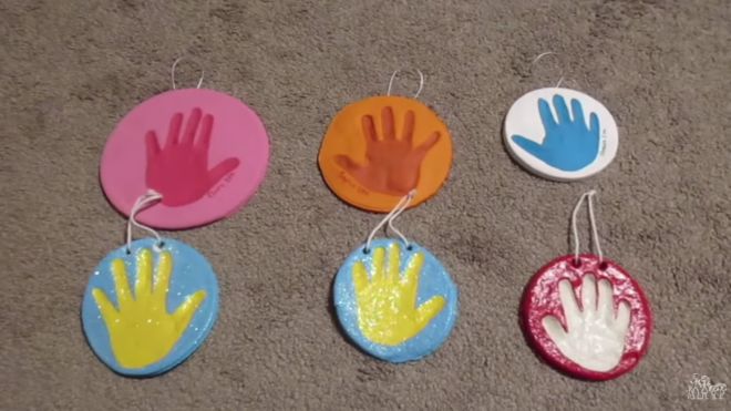 handprint ornaments