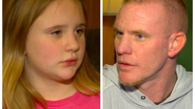 dad makes daughter walk home from school