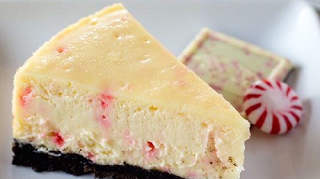 peppermint bark cheesecake