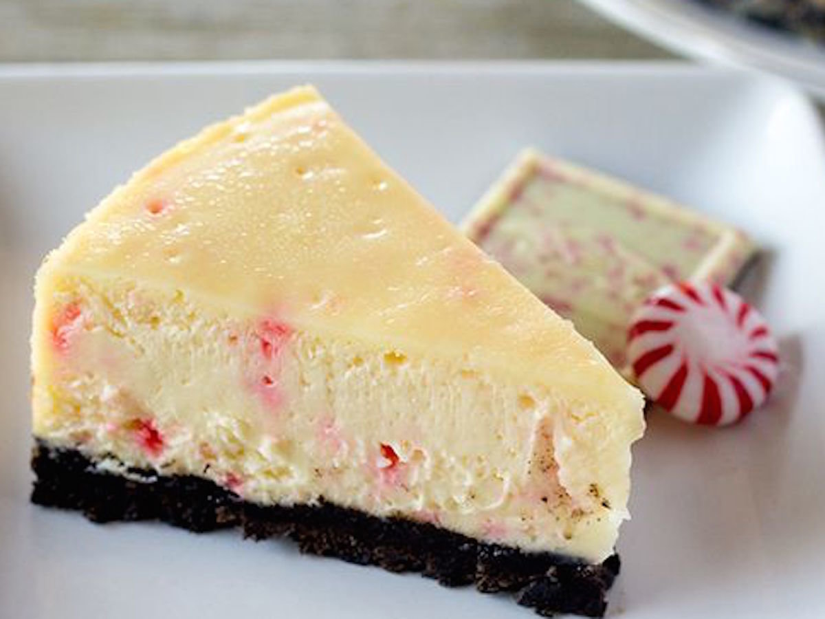 peppermint bark cheesecake