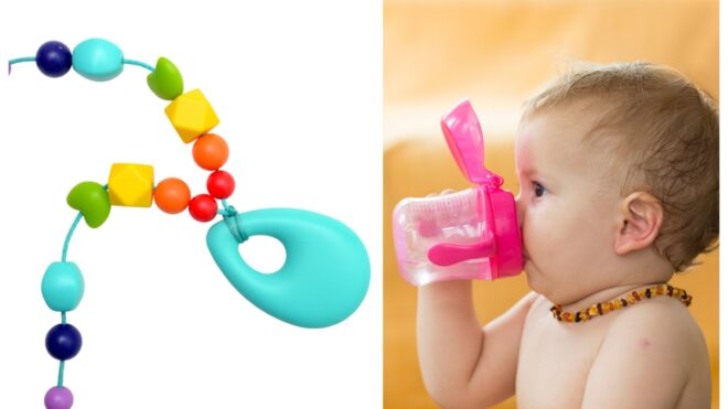 amber teething necklace
