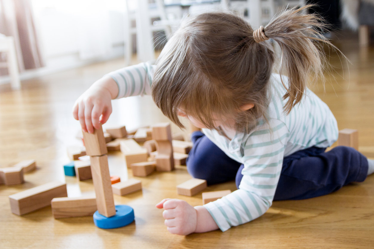 toddler playing