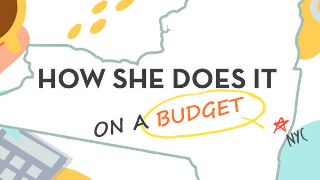 how she does it on a budget
