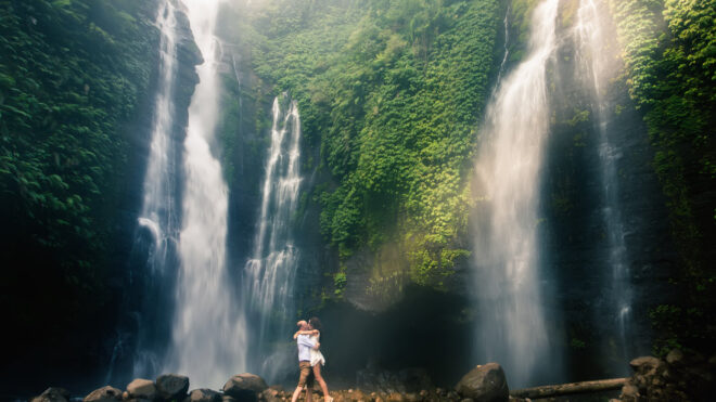 couple waterfall proposal