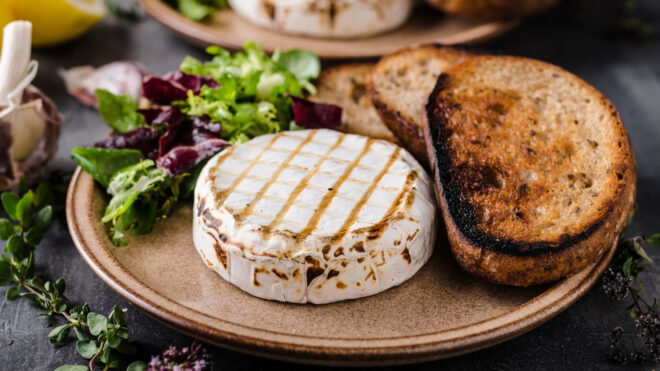Grilled brie