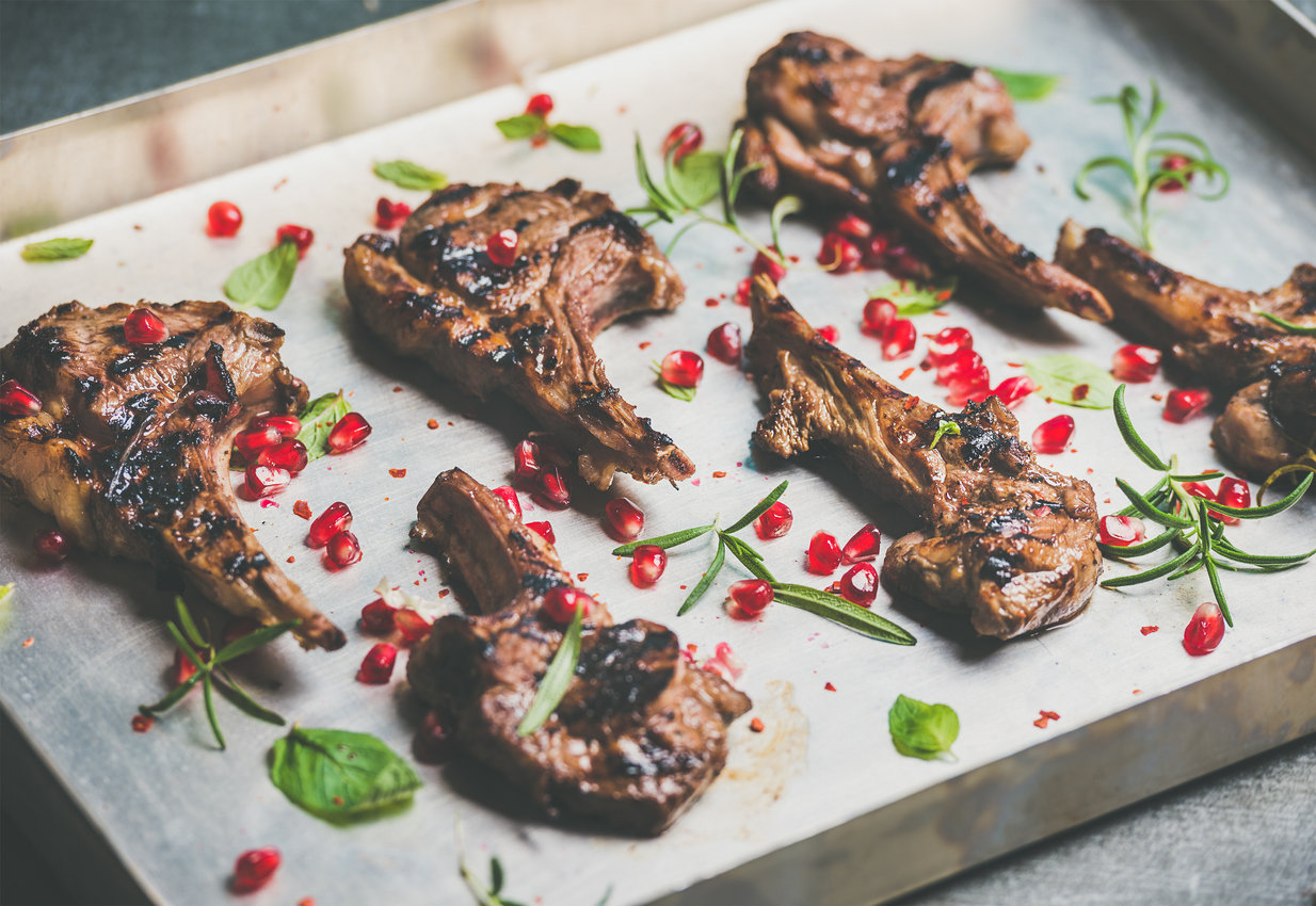 sheet pan lamb
