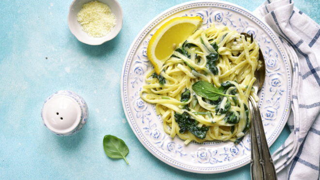 Parmesan lemon pasta