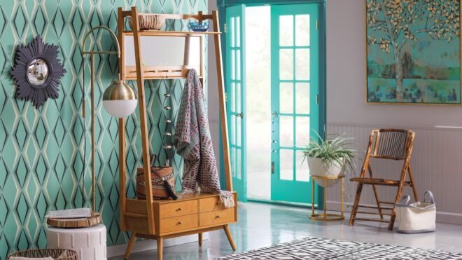 Belham Living Mid-Century Modern Finn Hall Tree  Full Screen Belham Living Mid-Century Modern Finn H