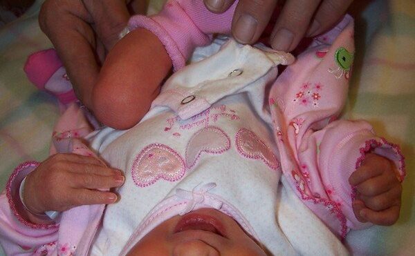 first diaper change