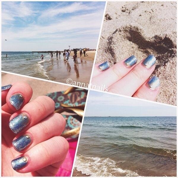 10 Beautiful  Beachy Manicures You Can Do at Home  PHOTOS  - 39