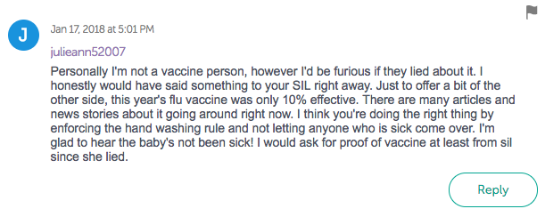 This Mom Is Demanding Proof of Flu Shots After In Laws Lied Before Meeting Her Newborn - 52