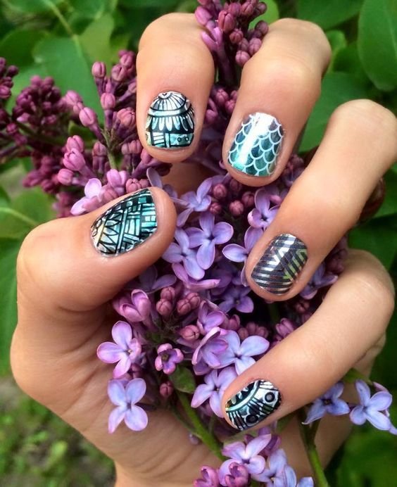 41 summer nail wraps so you never have to paint your nails - 31