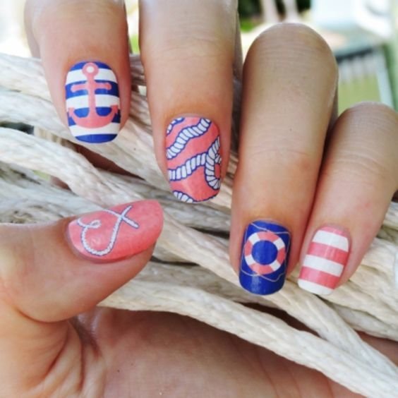 41 summer nail wraps so you never have to paint your nails - 19