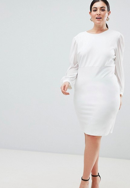 The best white plus size summer dresses under  75 - 79